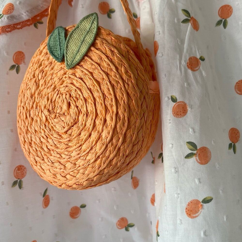 Rachel Zoe Orange Dress with Matching Purse Size 24 Months - Picture 6 of 6
